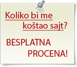 procena vrednosti izrade web sajta